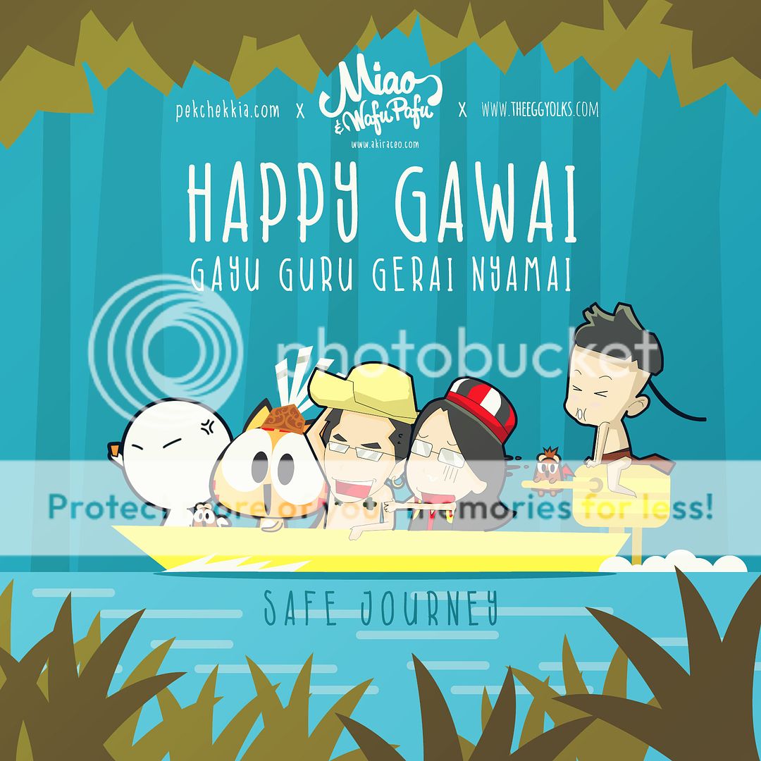 Miao WafuPafu Comic Blog  Happy Gawai  to all Sarawakians